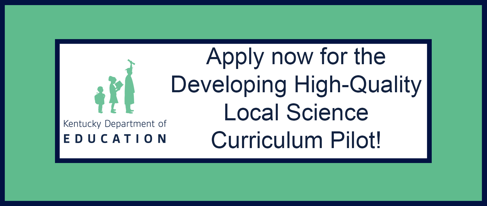 Apply now for the Developing High-Quality Local Science Curriculum Pilot!