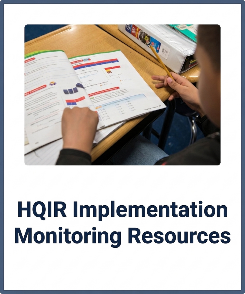 HQIR Implementation Monitoring Resources graphic